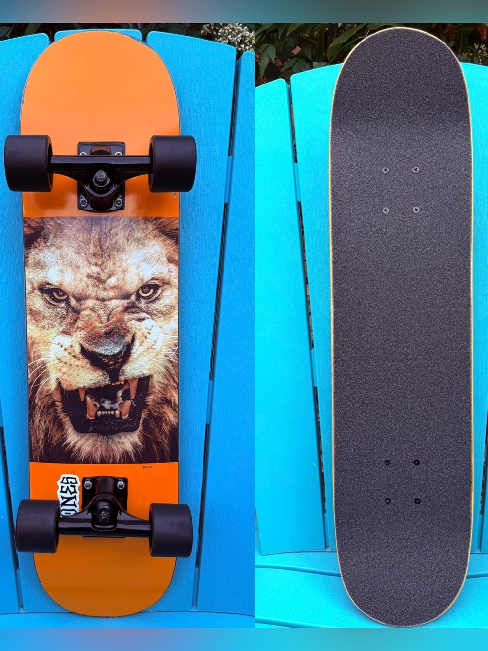 MINI LOGO SKATEBOARDS CHEVRON LION COMPLETE SKATEBOARD 7.75” BULLET 7.75 TRUCKS